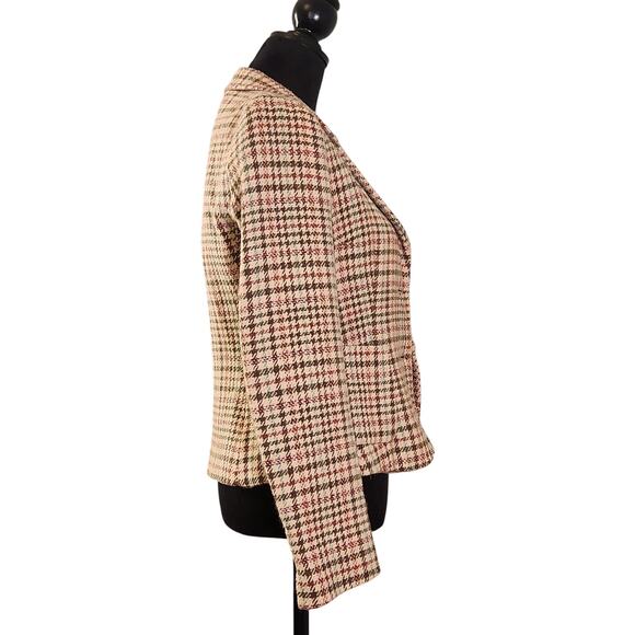 ALAIN MANOUKIAN Vintage Pink and Brown Wool Blazer, Size 8 - Picture 2 of 16